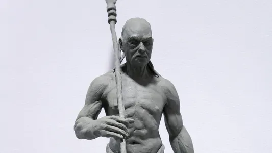 Mayan Warrior Sculpture